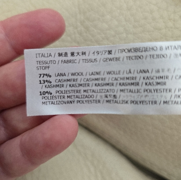 Twinset Milano Wool Blend Snood Scarf Wool Black Sparkle Neck Warmer Size L - Picture 6 of 6